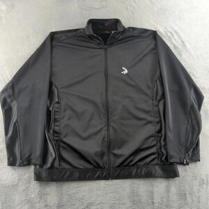 Vintage Y2K And1 Track Jacket Mens Large Black Full Zip Windbreaker Coat Logo